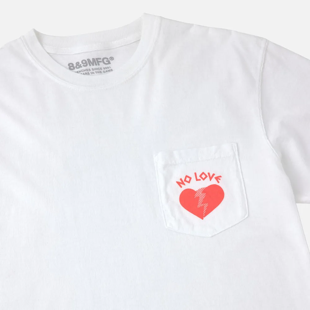 No Love T Shirt White