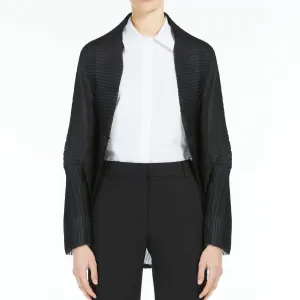 Plissé-pleated shrug