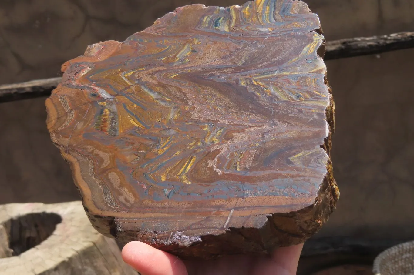 Polished Banded Tiger Iron Jasper Slab x 1 From South Africa