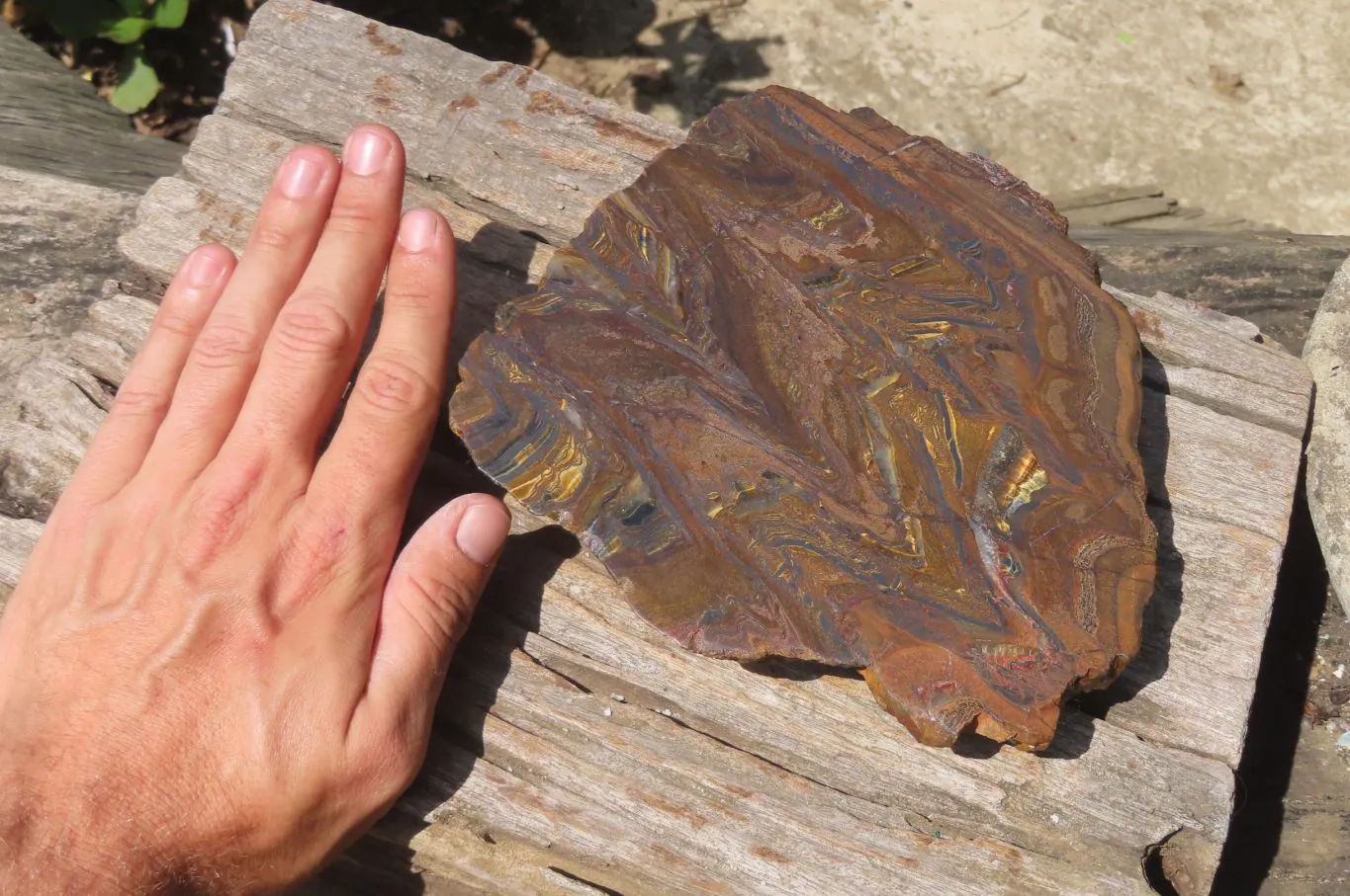 Polished Banded Tiger Iron Jasper Slab x 1 From South Africa