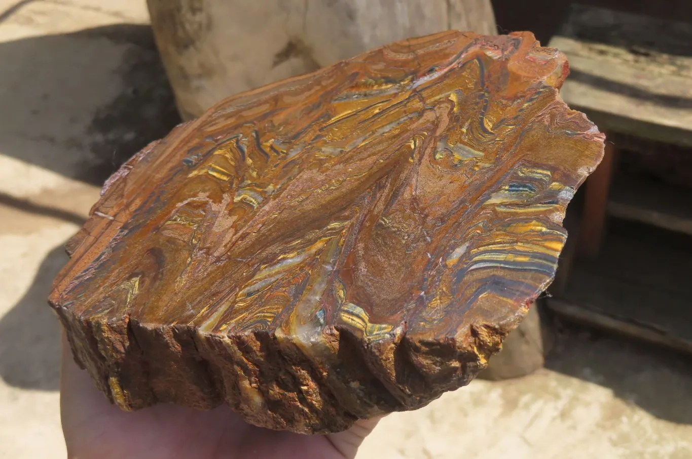 Polished Banded Tiger Iron Jasper Slab x 1 From South Africa