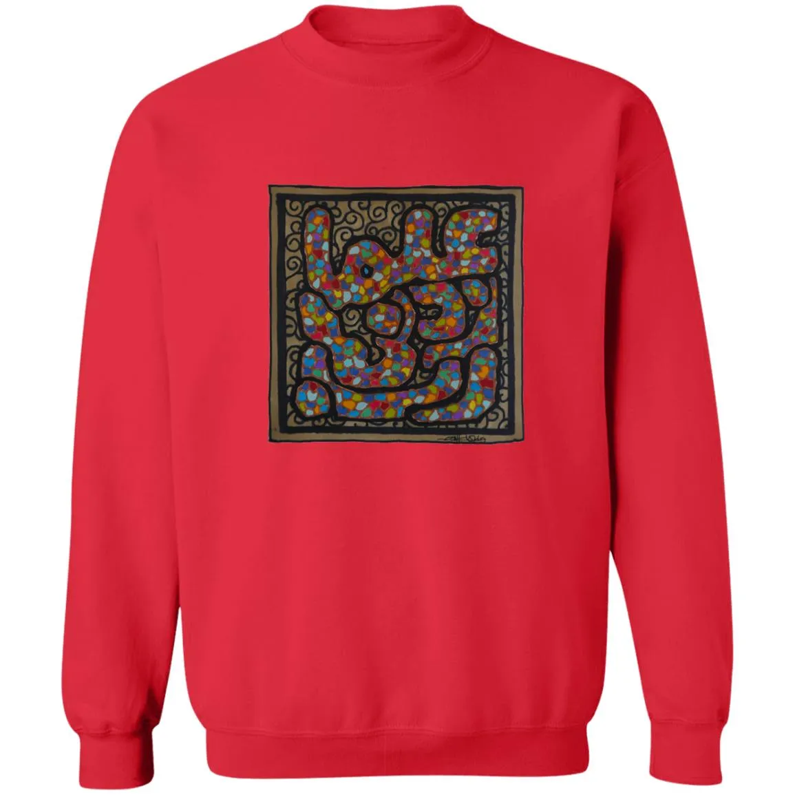 Pullover Sweatshirt with Arabic Calligraphy - Rabbi Zidni Ilma (ربِّ زِدْنِي عِلْماً - O Lord Increase my Knowledge)