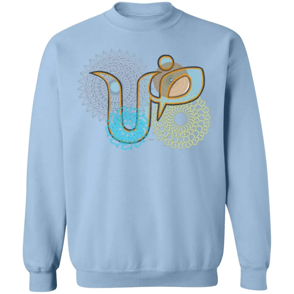 Pullover Sweatshirt with Arabic Initial - 'Ḍād' (ض)