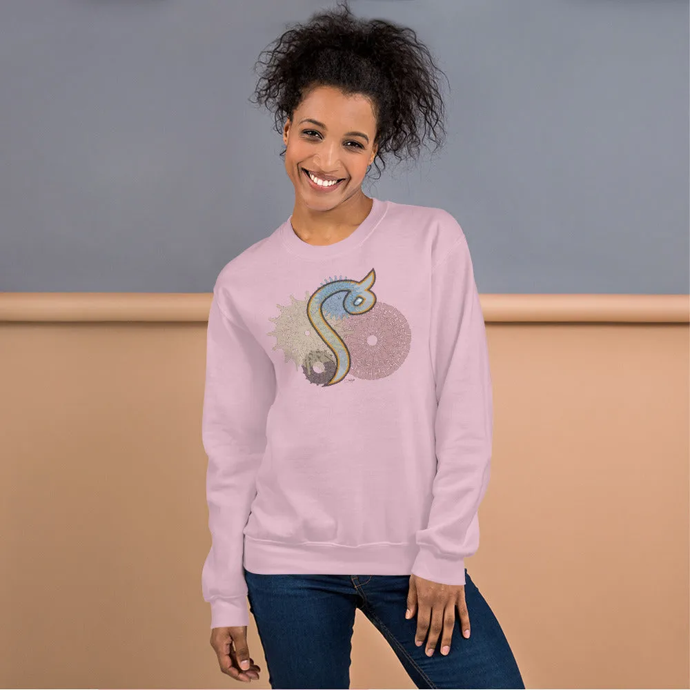 Pullover Sweatshirt with Arabic Initial - 'Mīm' (م)