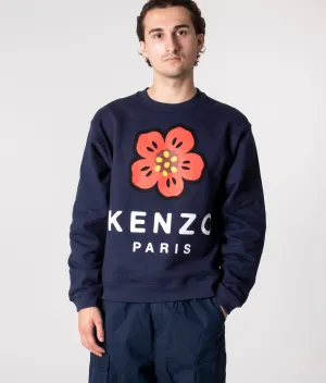 Relaxed Fit Boke Flower Sweatshirt