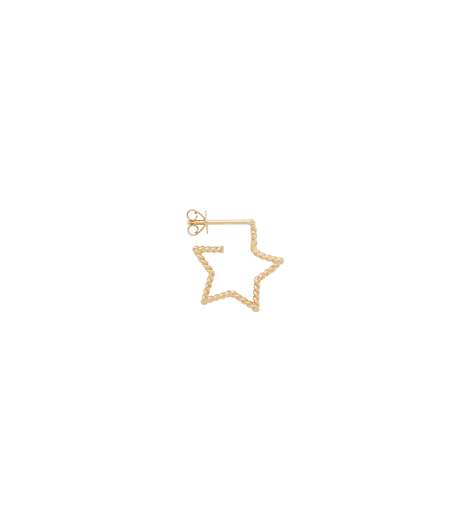 Single Tangled Star Stud Earring 14K