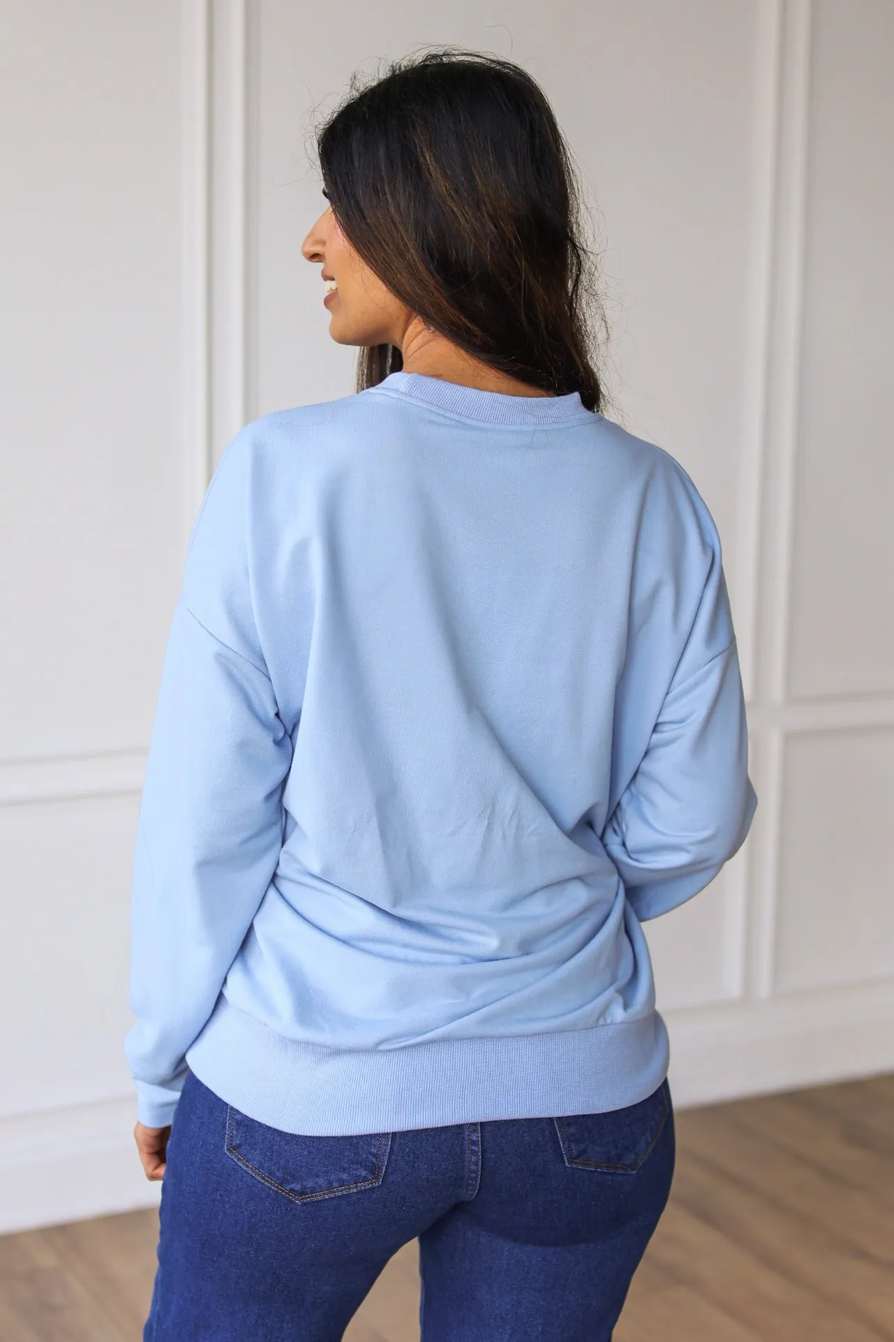 Teach on Light Blue Crewneck Sweatshirt