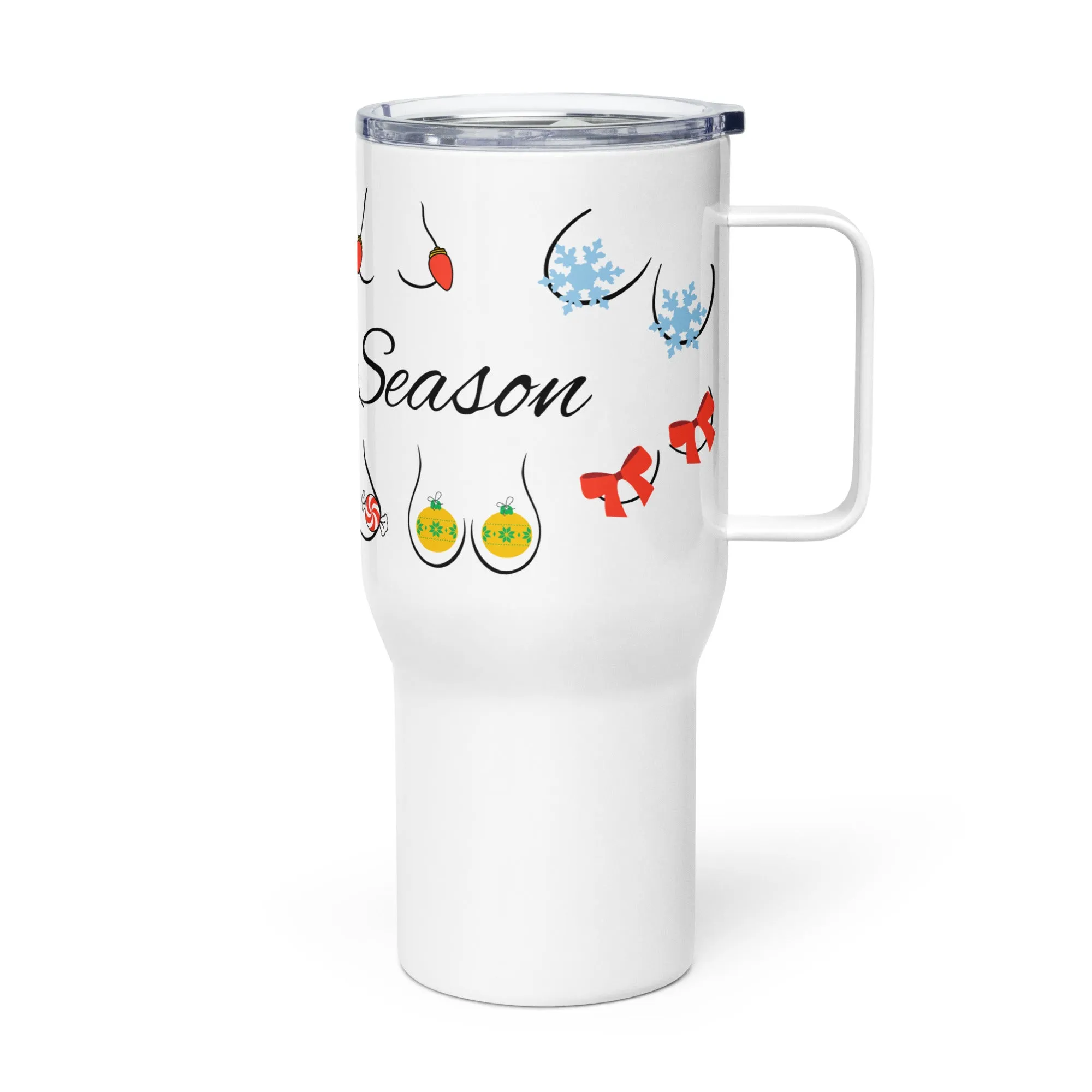 Tits the Season Travel Mug