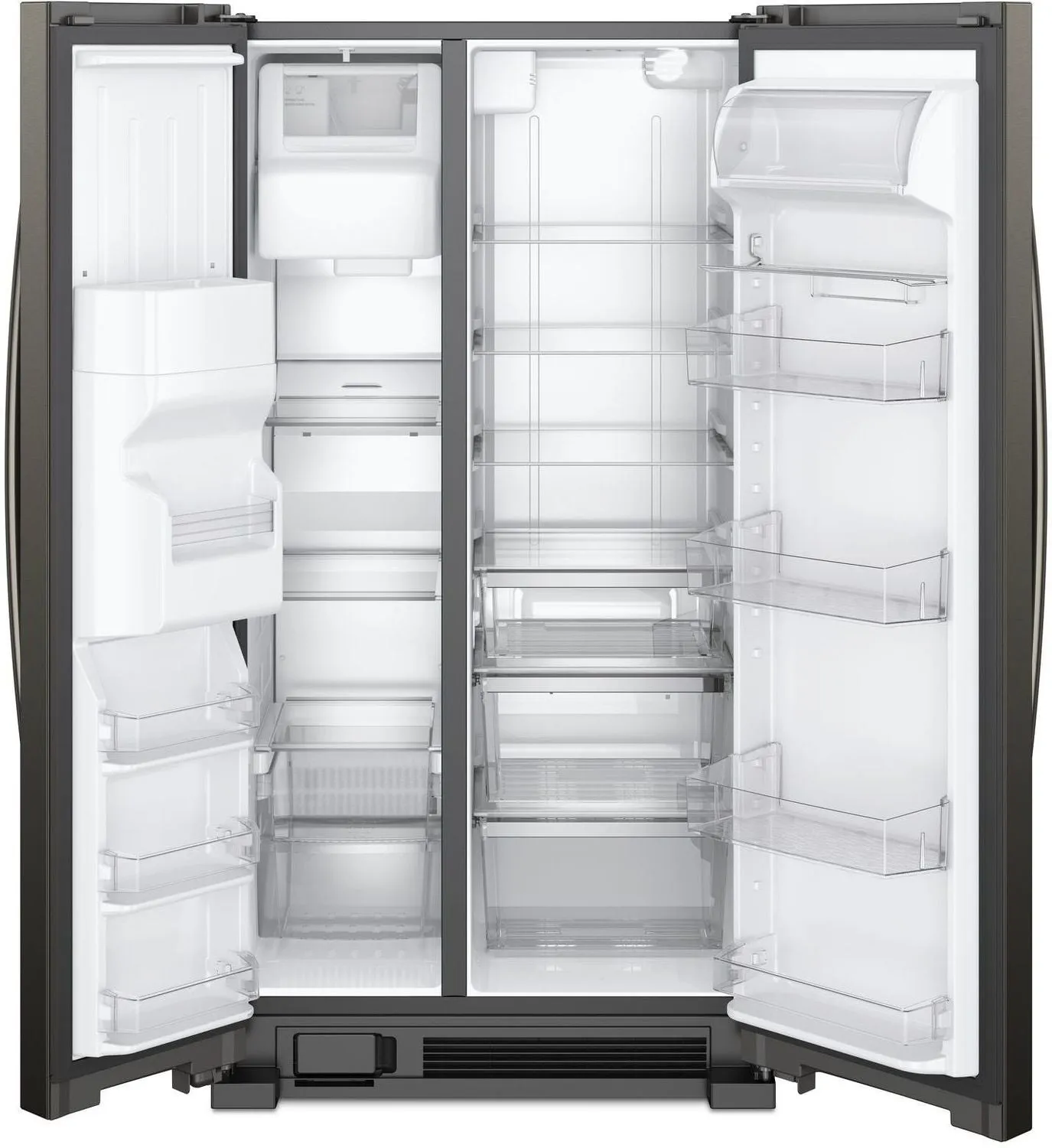 Whirlpool Black Stainless Steel Side-by-Side Refrigerator (21 Cu. Ft.) - WRS321SDHV