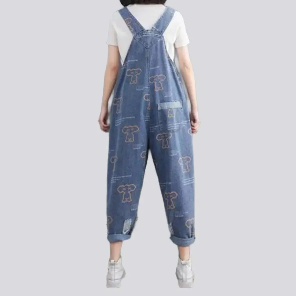 Women's jeans y2k style overall