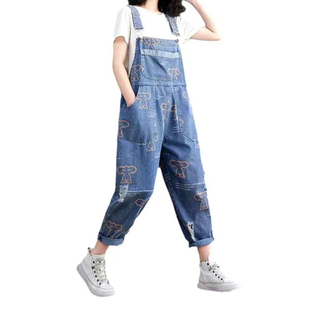 Women's jeans y2k style overall