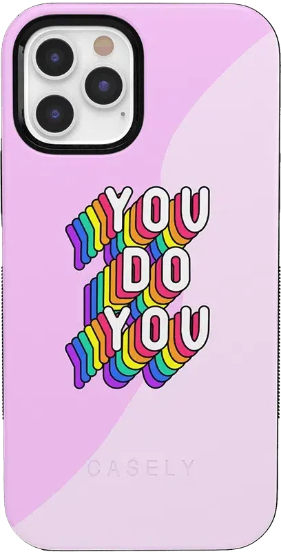 YOU DO YOU | Purple Print iPhone Case