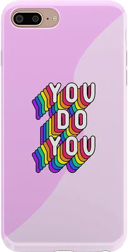 YOU DO YOU | Purple Print iPhone Case