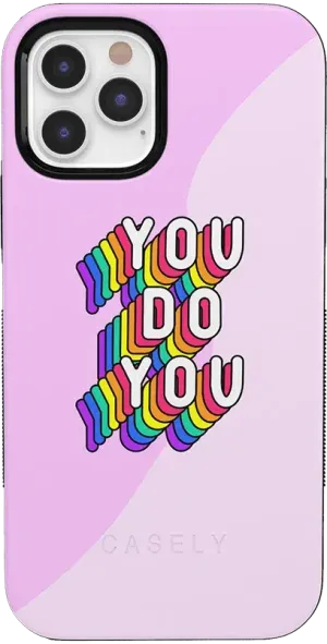 YOU DO YOU | Purple Print iPhone Case