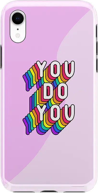 YOU DO YOU | Purple Print iPhone Case