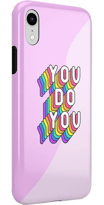 YOU DO YOU | Purple Print iPhone Case