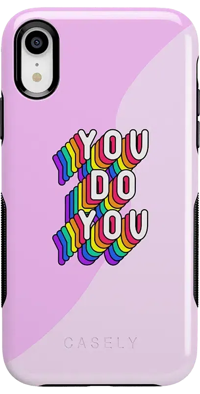 YOU DO YOU | Purple Print iPhone Case