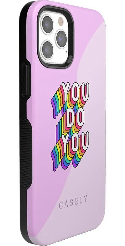 YOU DO YOU | Purple Print iPhone Case