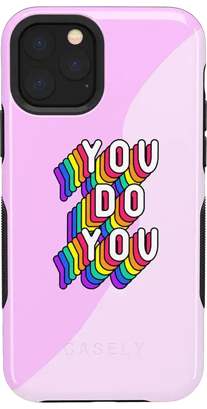 YOU DO YOU | Purple Print iPhone Case