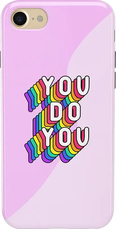 YOU DO YOU | Purple Print iPhone Case