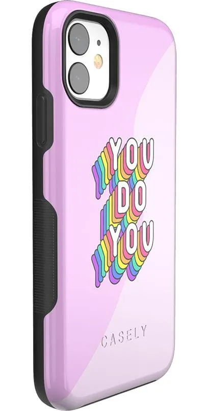 YOU DO YOU | Purple Print iPhone Case