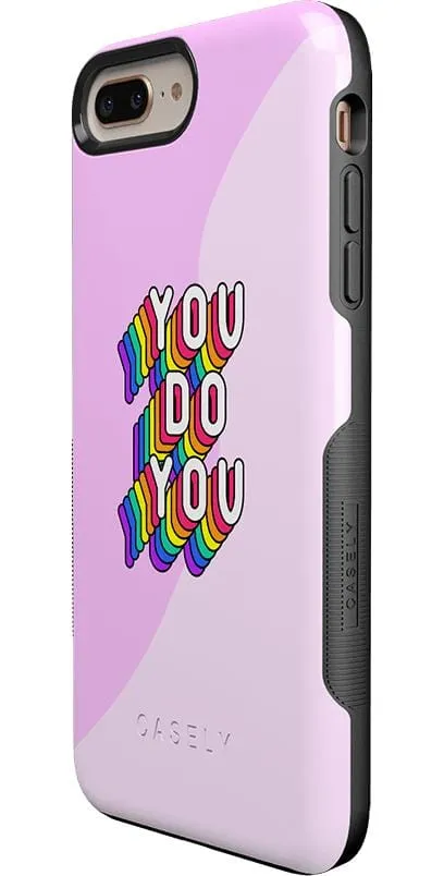 YOU DO YOU | Purple Print iPhone Case