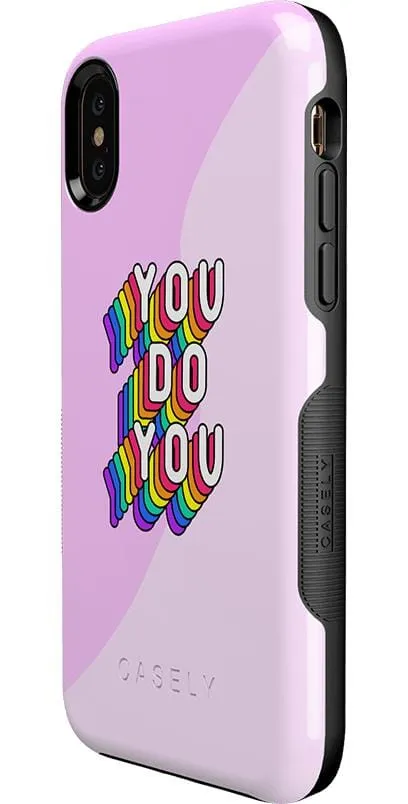 YOU DO YOU | Purple Print iPhone Case