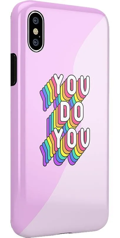 YOU DO YOU | Purple Print iPhone Case