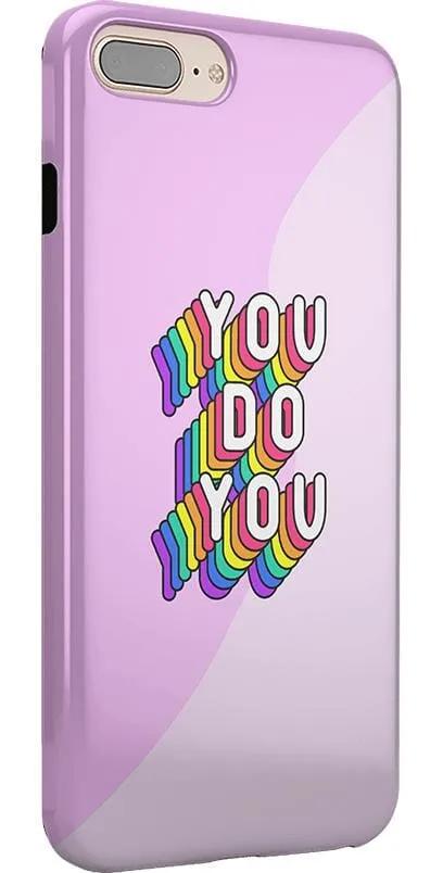 YOU DO YOU | Purple Print iPhone Case