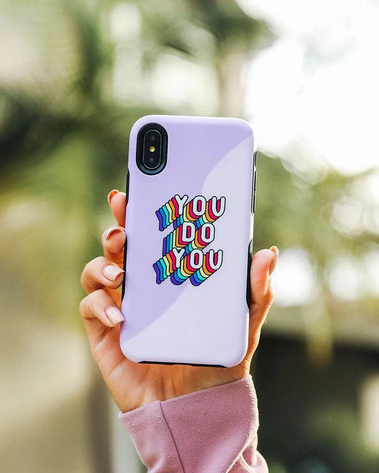 YOU DO YOU | Purple Print iPhone Case