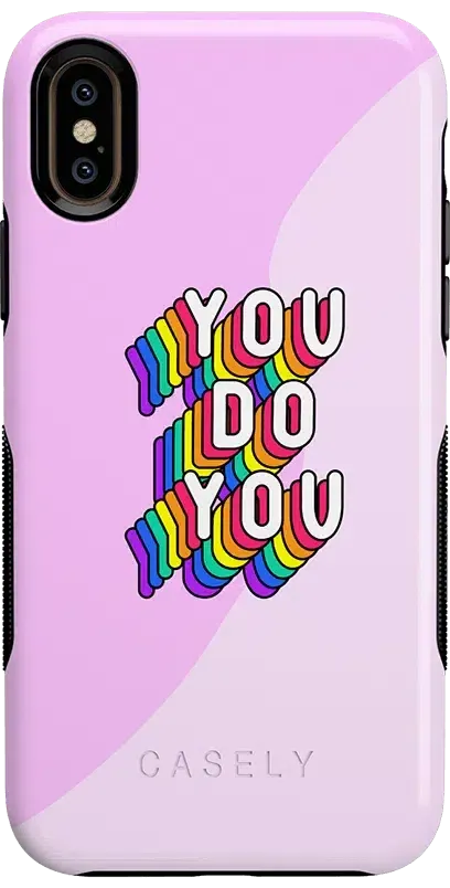 YOU DO YOU | Purple Print iPhone Case