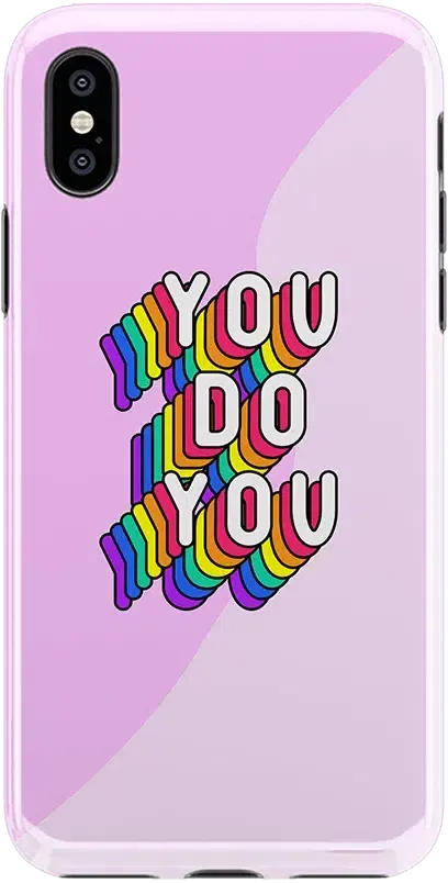 YOU DO YOU | Purple Print iPhone Case