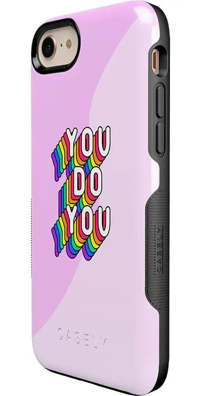 YOU DO YOU | Purple Print iPhone Case