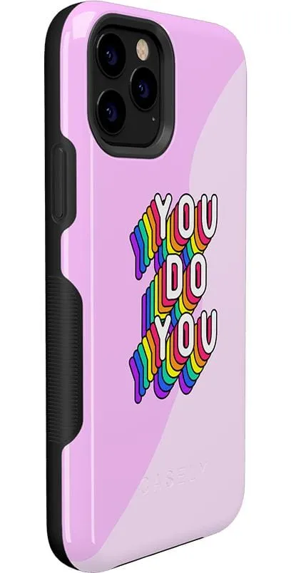 YOU DO YOU | Purple Print iPhone Case