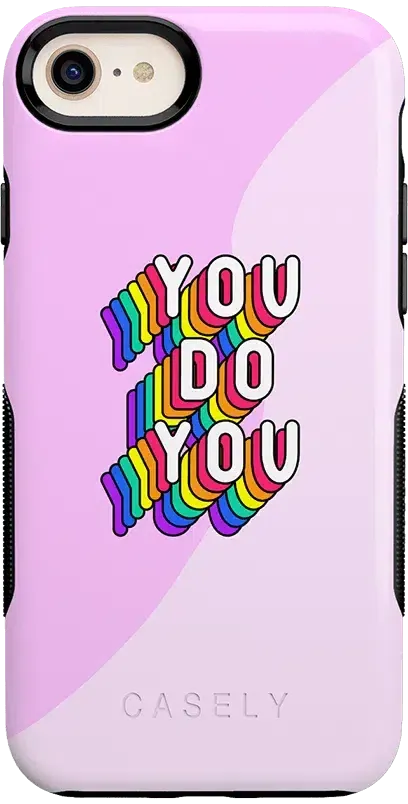 YOU DO YOU | Purple Print iPhone Case