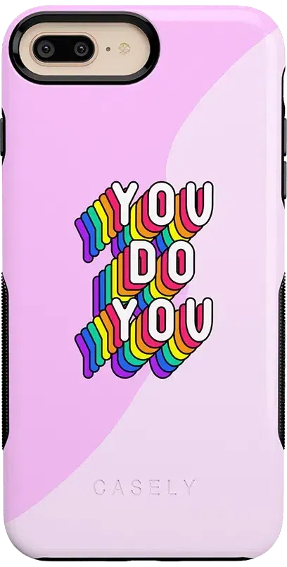 YOU DO YOU | Purple Print iPhone Case