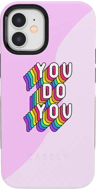 YOU DO YOU | Purple Print iPhone Case