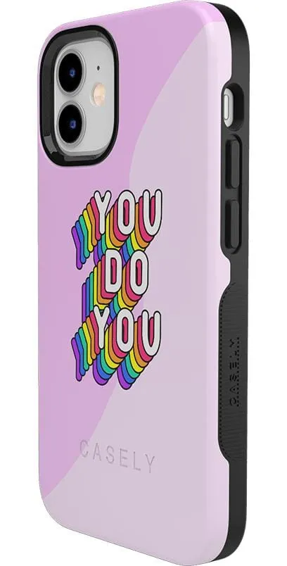 YOU DO YOU | Purple Print iPhone Case