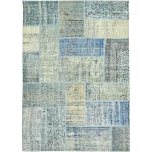 Zarah - Vintage Blue Patchwork Rug